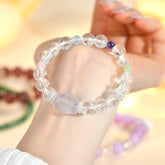 Natural Original White Crystal Bracelet - Emotion & Wisdom